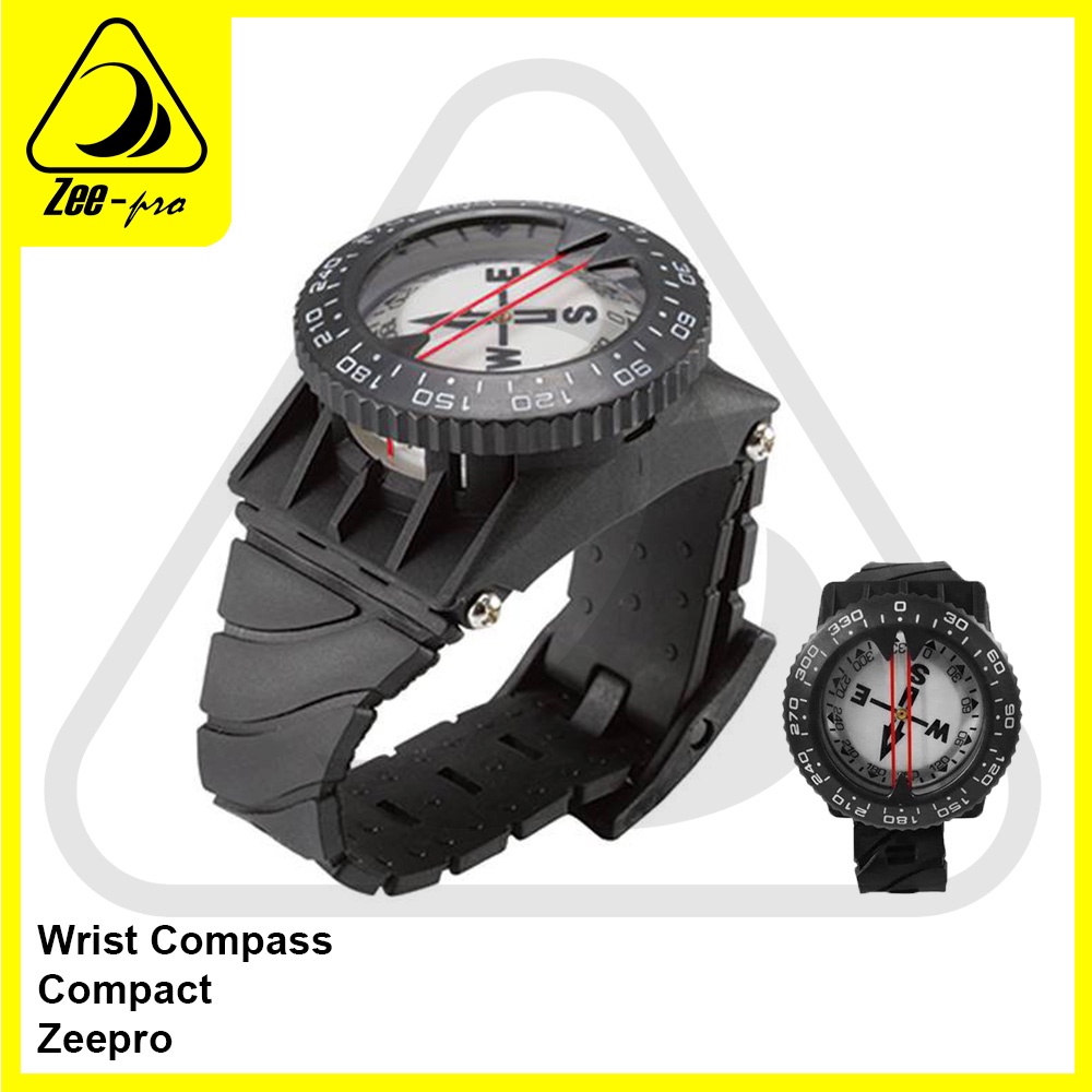Jual Wrist Compass Zeepro Simple Compact Jam Kompas Scuba Diving Alat ...