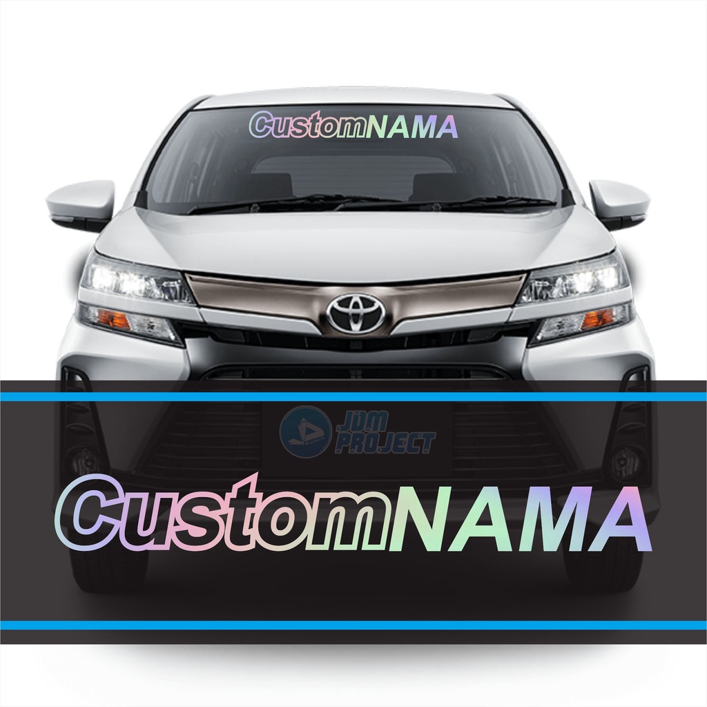 Jual Stiker Kaca Mobil Nama Custom Cutting Sticker Body Dan Kaca Mobil Nama Custom Sesukamu