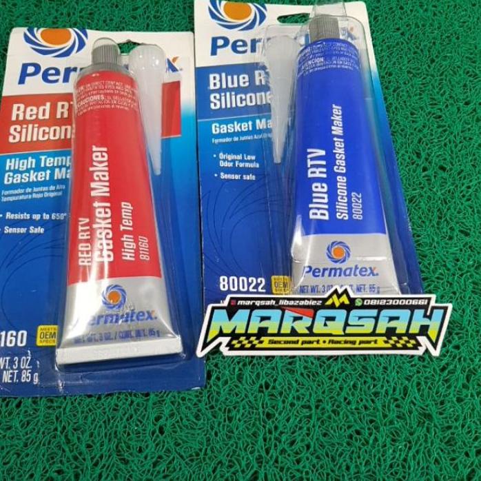 Jual Terbaik|LR33|Lem Permatex blue Permatex Red RTV silicone lem ...