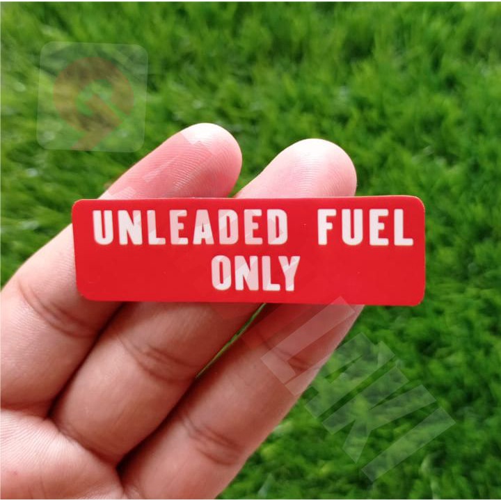 Jual STICKER/UNLEADED/FUEL/ONLY/MERAH | Shopee Indonesia