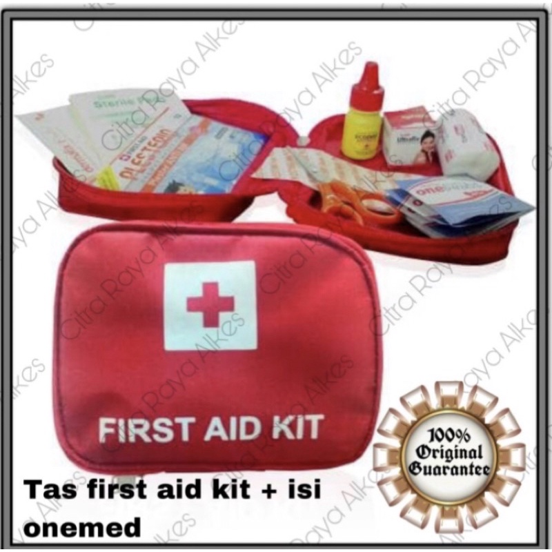 Jual Tas First Aid Kit + isi merk Onemed / first aid kit dan isi ...