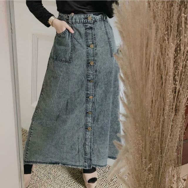 Jual LADY ROK BUTTON (ROK BUTON SNOW) (COD) | Shopee Indonesia
