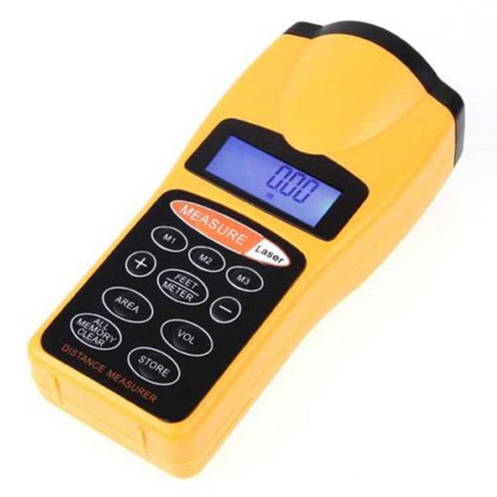Jual Digital Ultrasonic Laser Distance Meter Alat Ukur Jarak Meteran ...