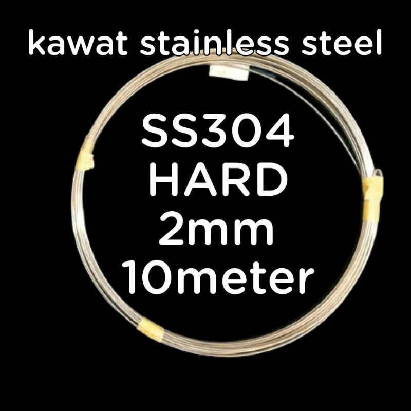 Jual Kawat Stainless Steel SUS 304 2mm HARD Panjang 10meter Stenlis ...