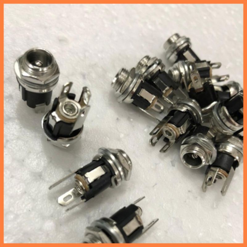 Jual Socket DC IN Bulat - Soket DC Female Mount Box - Socket Connector ...