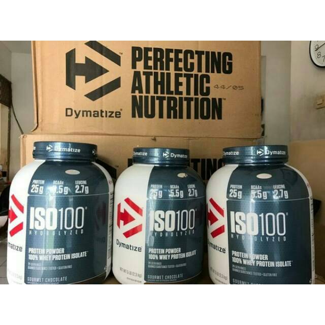 Jual Dymatize Iso100 5lbs Whey Isolate Hydrolysate Shopee Indonesia