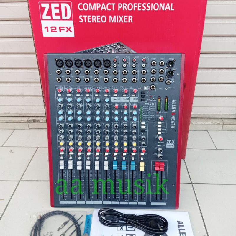 Jual MIXER AUDIO ALLEN & HEATH ZED12 FX 12 CHANNEL ZED12FX ZED12