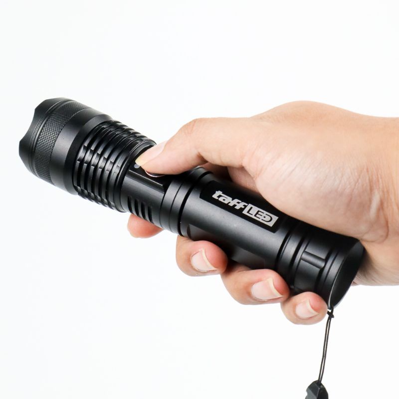 Jual TaffLED Senter LED Flashlight USB Rechargeable XHP50 with 1x18650 ...