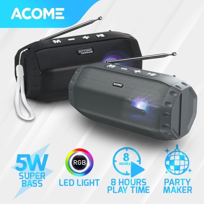 Jual Speaker | Acome Speaker Tws 8W Super Bass Bluetooth 5.0 Hi-Fi Rgb ...