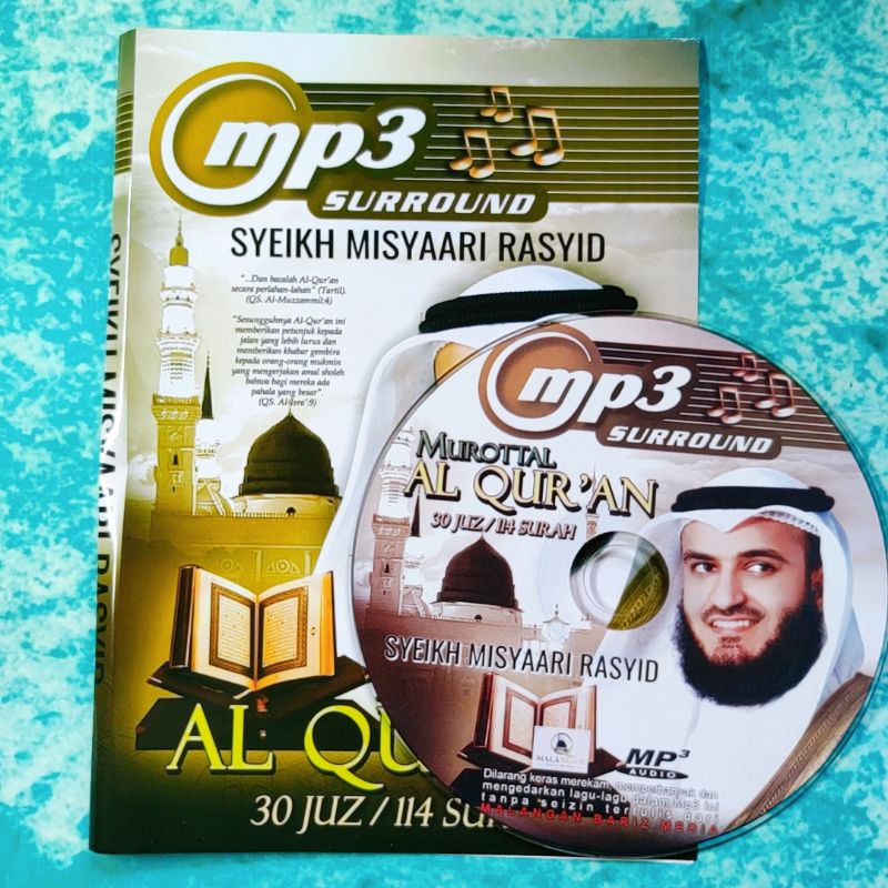 Jual KASET CD MP3 ORI AUDIO PENGAJIAN MUROTTAL AL QURAN SYEIKH MISYAARI