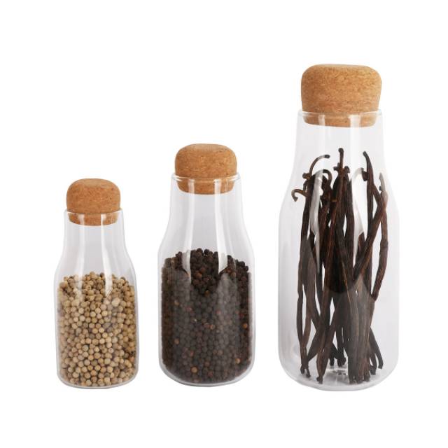 Jual Spice jar canister cork bottle 300cc botol repah kopi bumbu tutup ...