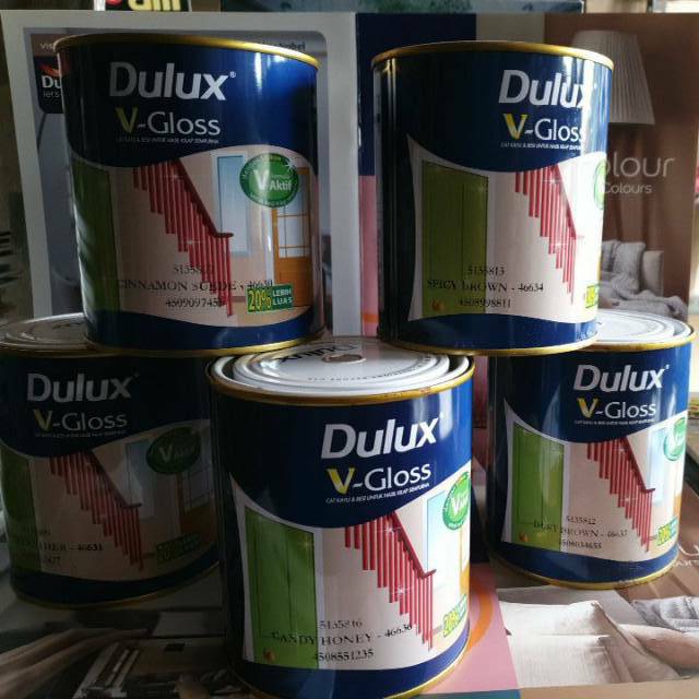 Jual Dulux V Gloss Cat Kayu Besi Brown Leather Candy Honey