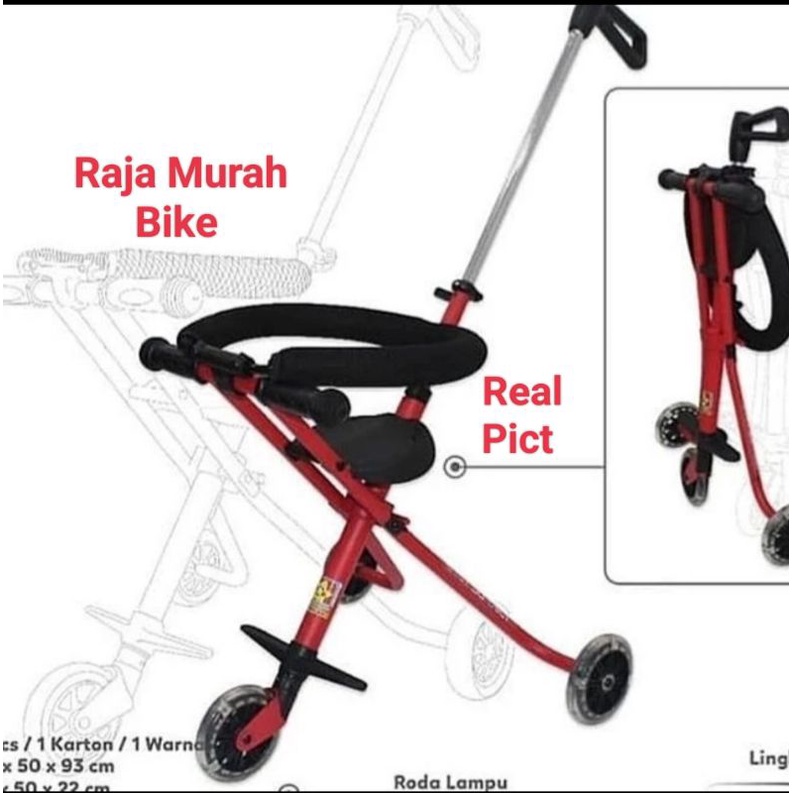 Jual Magic Stroller PMB S-05 Sepeda Ezzy Stroller Roda Tiga Kursi ...