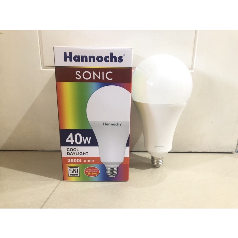 Jual Bola Lampu Led Hannochs Sonic Watt Cahaya Putih Sop W Shopee Indonesia