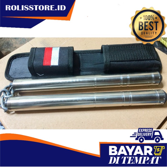 Jual TERHANGAT - RUYUNG FULL BESI - NUNCHAKU STEEL | Shopee Indonesia