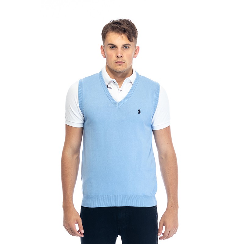 Blue polo clearance vest