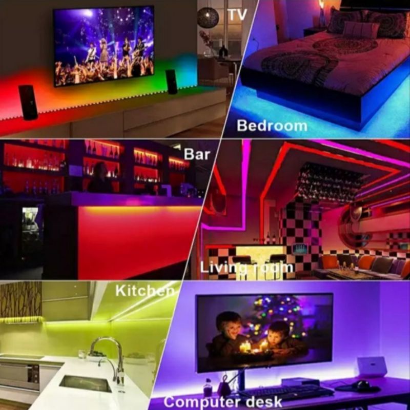 Jual Lampu LED Strip RGB Anti Air | Lampu Hias Dekorasi Ruangan Warna ...