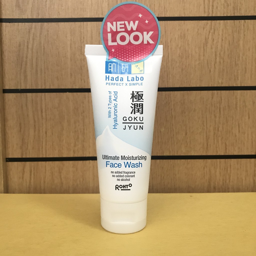 Jual HADA LABO GOKUJYUN ultimate moist face wash 100ml (PUTIH) Shopee