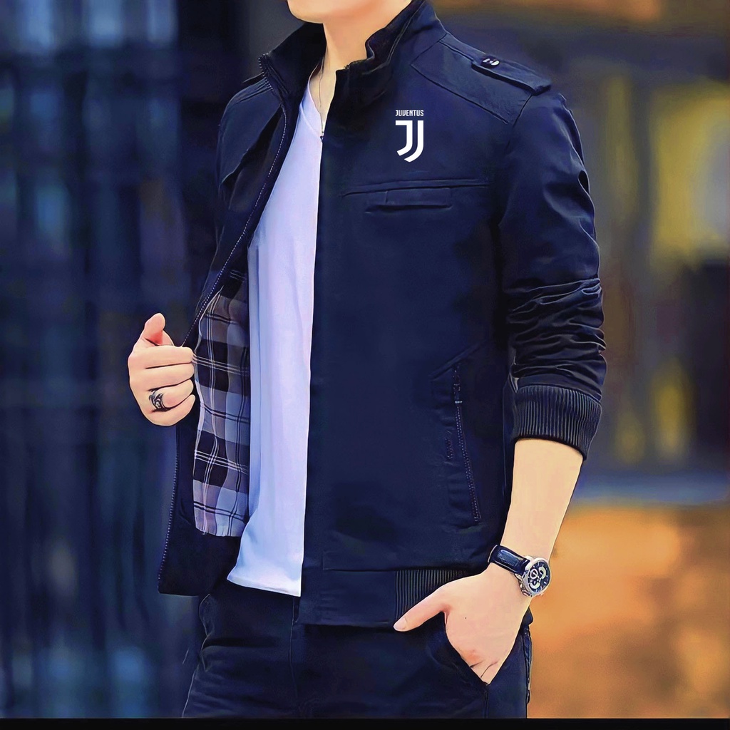 Jual jaket juventus elegan terbaru katun Shopee Indonesia