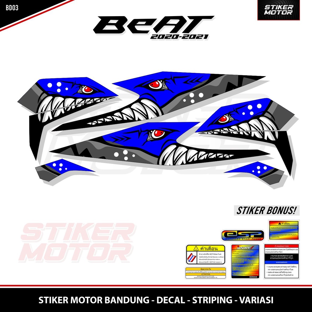 Jual STRIPING BEAT 03 SHARK DELUXE BEAT STREET BEAT NEW 2020 2021 ...