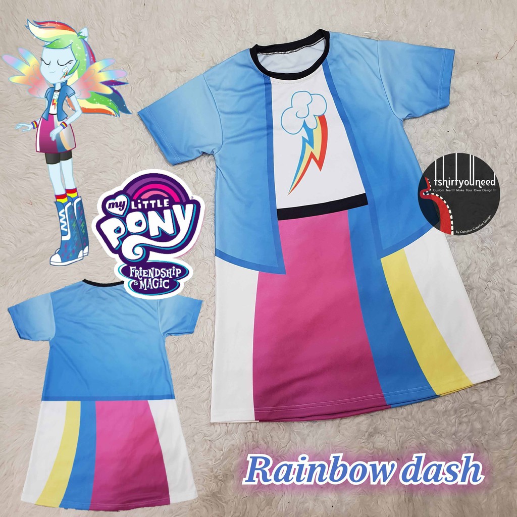 Jual Baju FULLPRINT Dress Kostum Anak Dewasa My Little Pony