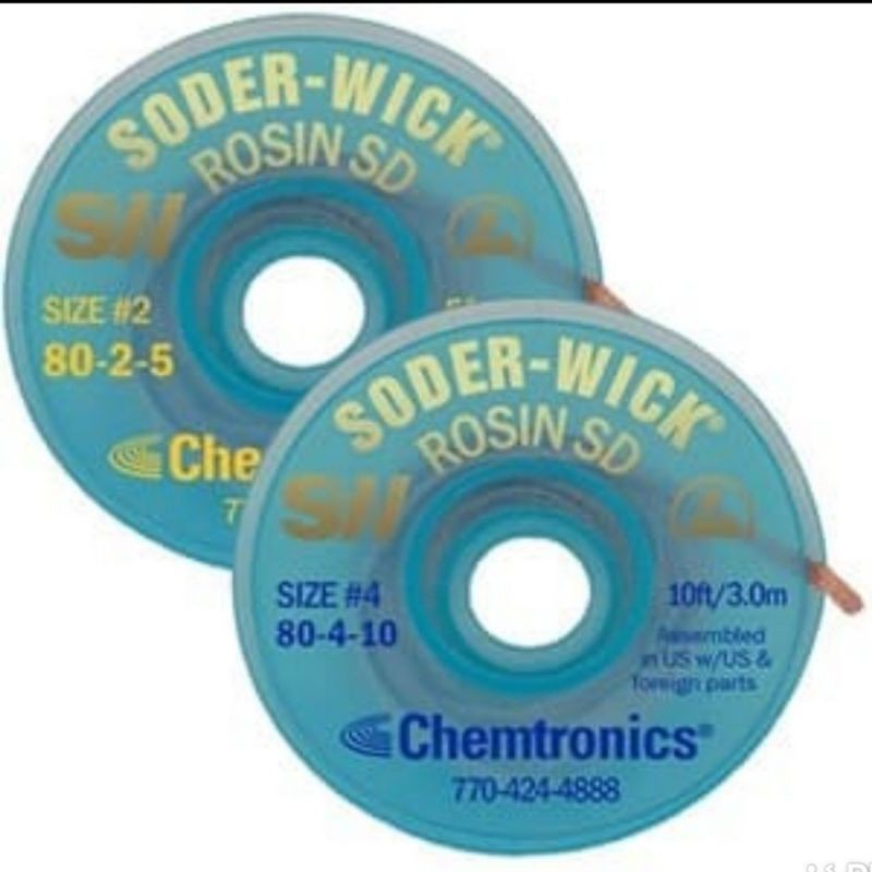 Jual SOLDER WICK CHEMTRONIC ROSIN SD 18045 USA ORIGINAL 71939 Shopee