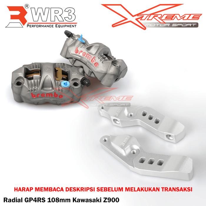 Jual Kaliper Brembo Gp4Rs Radial Monoblock + Breket Wr3 Kawasaki Z900 ...