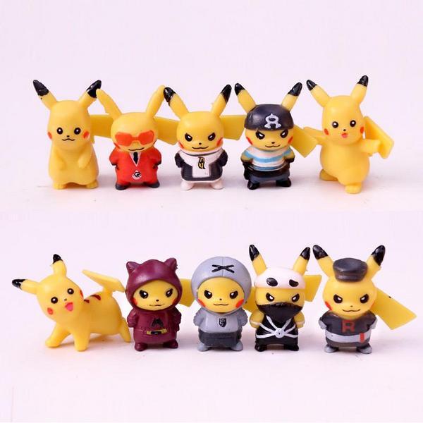 Jual Figure Pikachu 1 Set Isi 10 Limited Edition Original New Figure ...