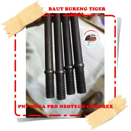 Jual Baut Ancer Tiger Baut Sunduk Baja Impor Pnp Megapro Cb Gl Pro Anti Molet Pedot Putus