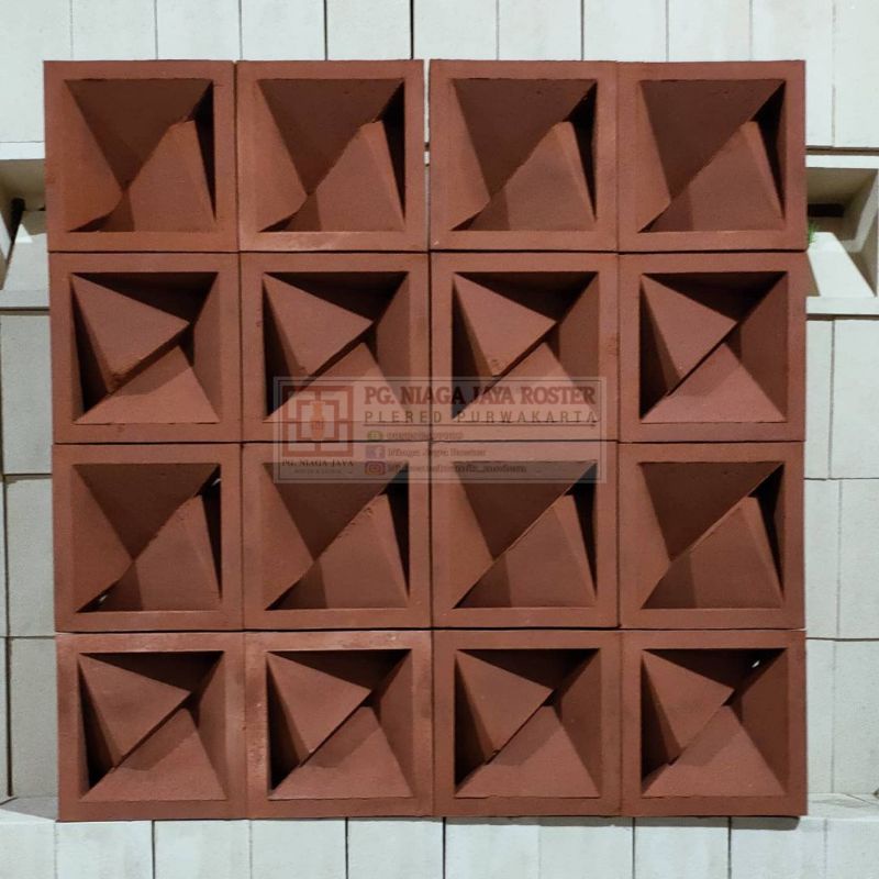 Jual NIAGA JAYA ROSTER - Roster Beton Minimalis Ukuran 20x20cm, Loster ...