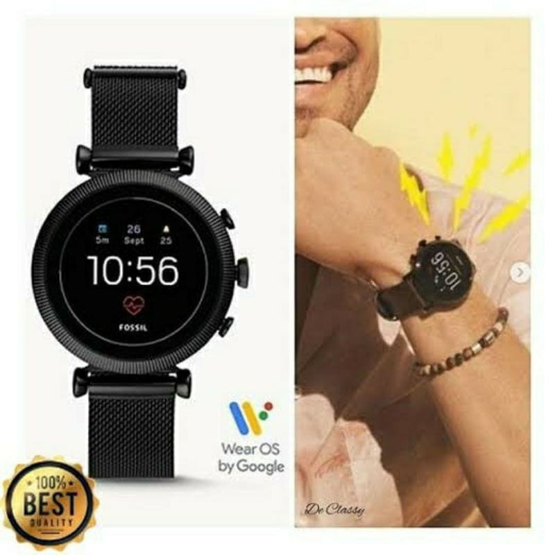 Gen 4 smartwatch sloan discount hr black stainless steel mesh