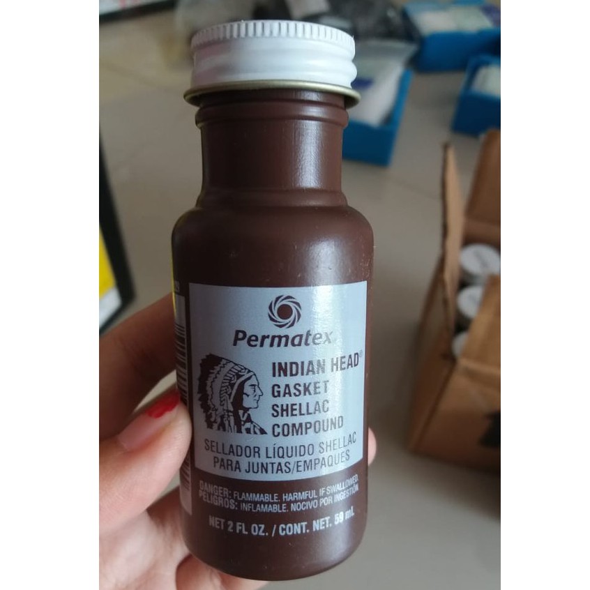 Jual PERMATEX INDIAN HEAD GASKET SHELLAC COMPOUND (59ml) 20539 Shopee