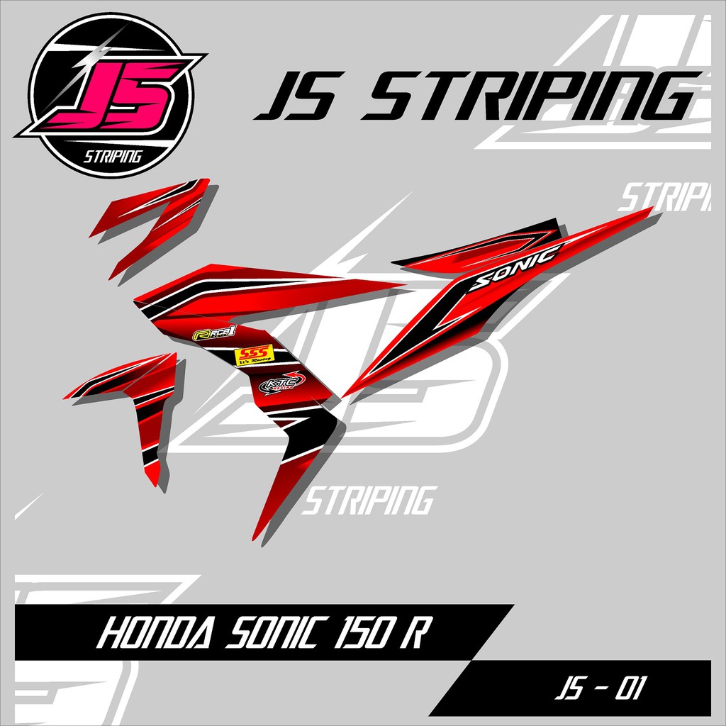 Jual Striping Sonic New - Stiker Variasi List Motor Motif Racing Road ...