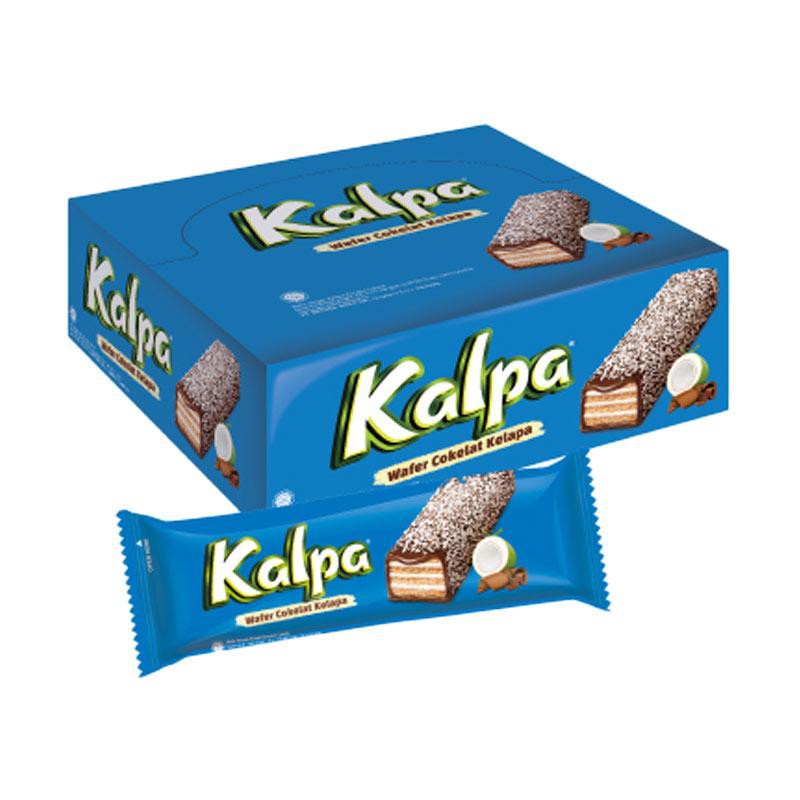 Jual 1 Pcs Kalpa Wafer Dengan Kelapa Bersalut Cokelat Sensasi