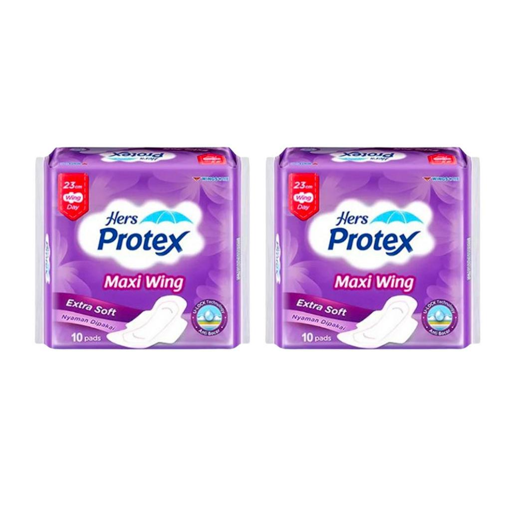 Jual Hers Protex Pembalut Wanita Maxi Wing Cm X S Shopee Indonesia