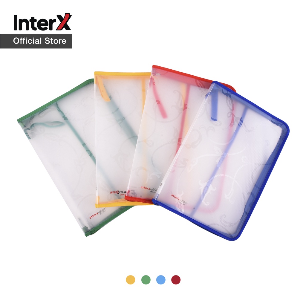 Jual InterX Folder Zipper Bag Flora Map Arsip Resleting Tempat Arsip ...