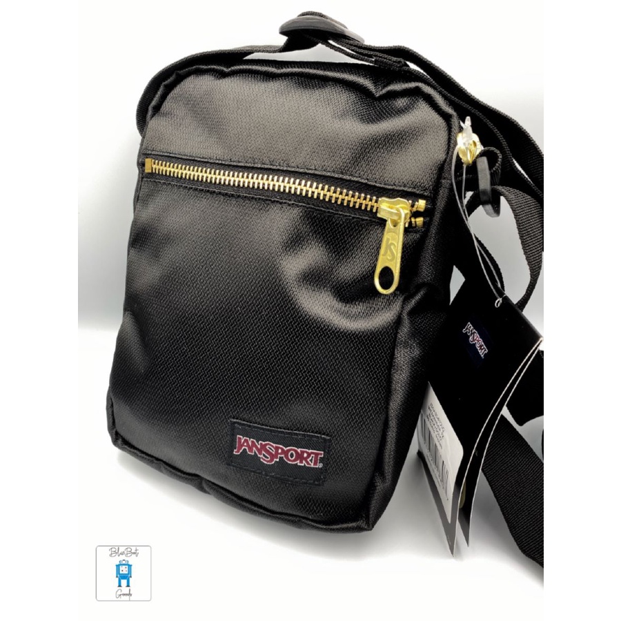 Jual Tas unisex sling bag Original Jansport weekender FX classic black gold Shopee Indonesia