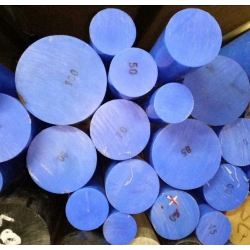 Jual MC Blue Rod Diameter 25mm panjang 10cm | Shopee Indonesia