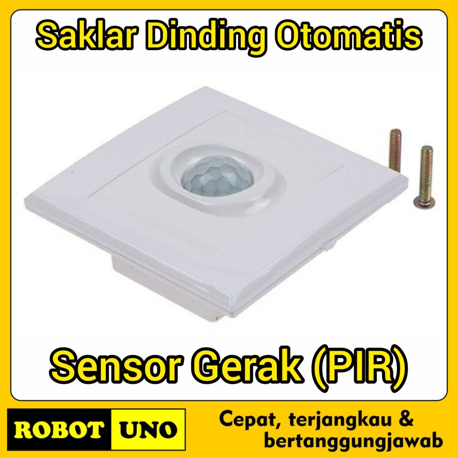 Jual Saklar Dinding Sensor Gerak Pir Infrared Wall Lampu Otomatis