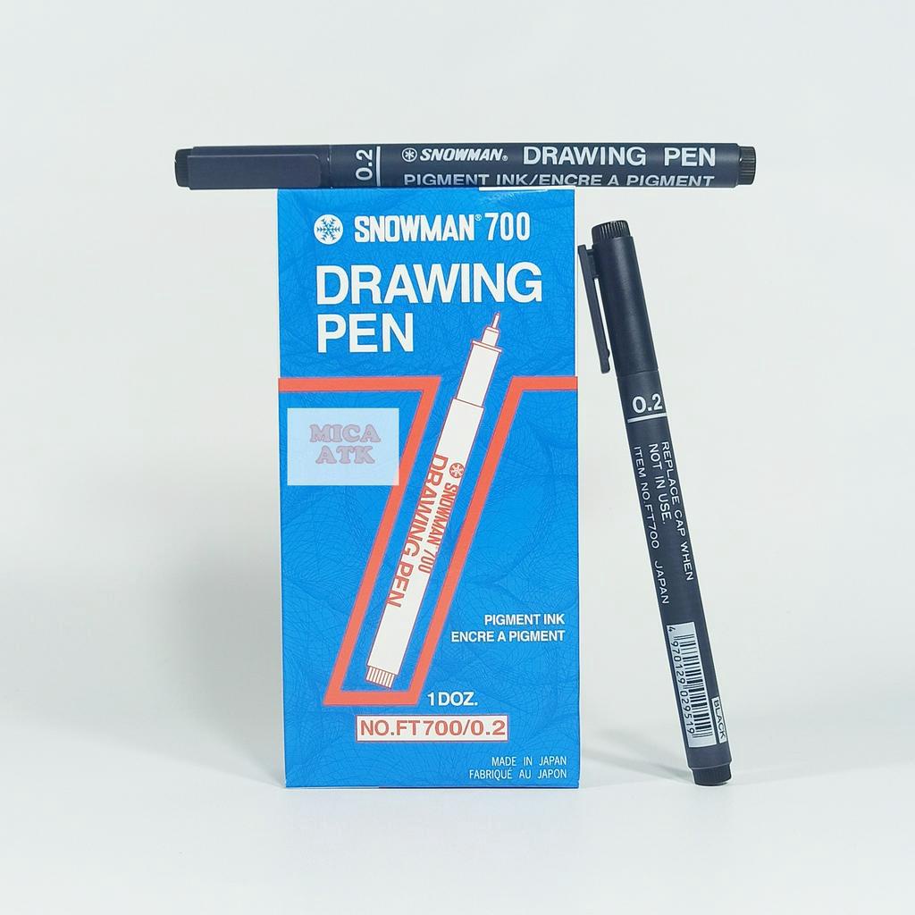 Jual Snowman-Drawing Pen 0.2 Warna Biru