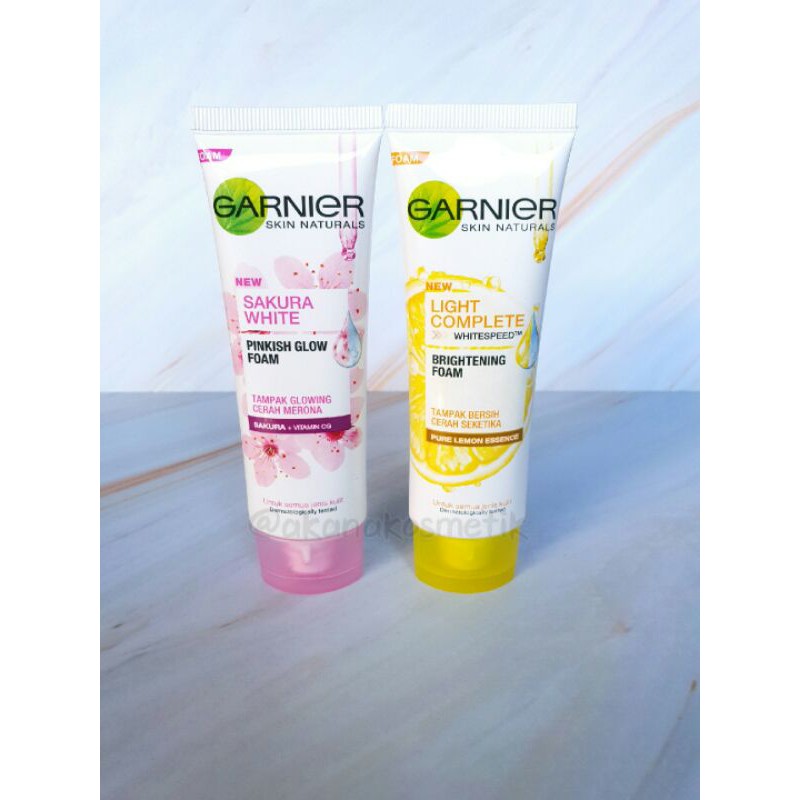 Jual GARNIER SAKURA WHITE / GARNIER WHITE COMPLETE FACE WASH 50 ml