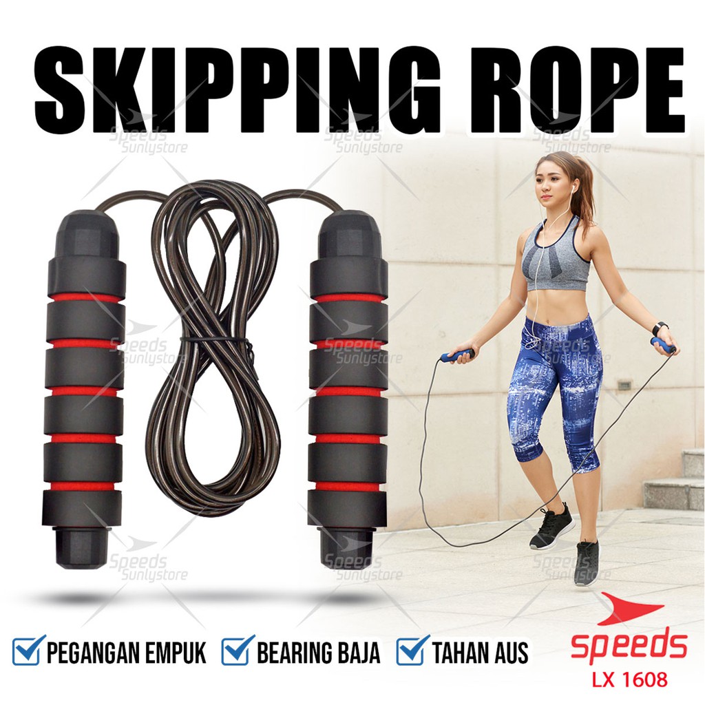 Jual SPEEDS SKIPPING OLAHRAGA LOMPAT TALI JUMP ROPE ORIGINAL 021-1608 ...