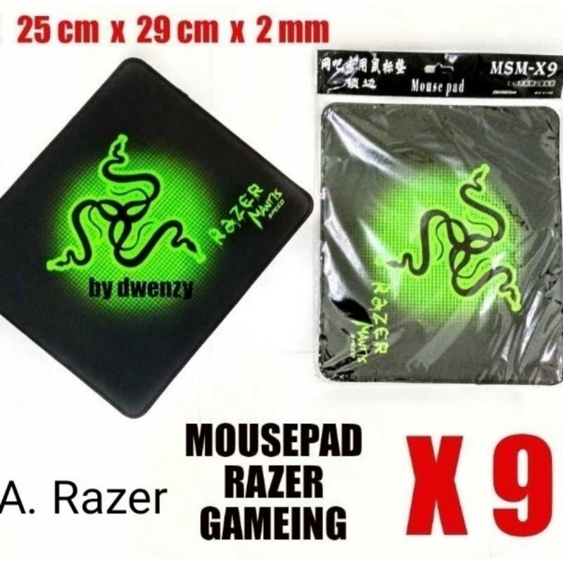 Jual Mousepad Razer / Mouse Pad Gaming 25cm x 29cm x 2mm | Shopee Indonesia