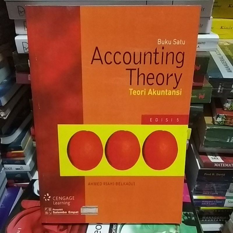 Jual BUKU 1 ACCOUNTING THEORY (Teori Akuntansi) EDISI 5 AHMED RIAHI