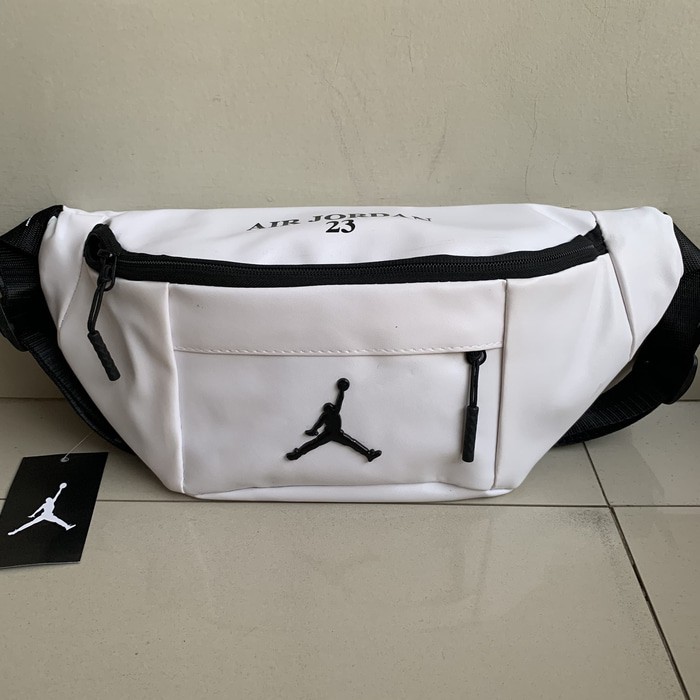 Waist Bag Tas Pinggang Nike Air Jordan 23 White Import