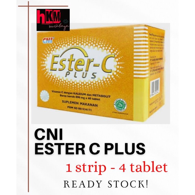 Jual ESTERC PLUS CNI (HARGA PER 3 STRIP isi 4 tablet = total 12