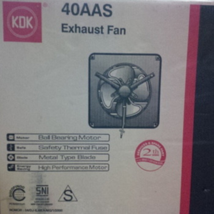 Jual KIPAS ANGIN DINDING KDK EXHAUST FAN 40 AAS 16 INCH TAHAN KARAT ...