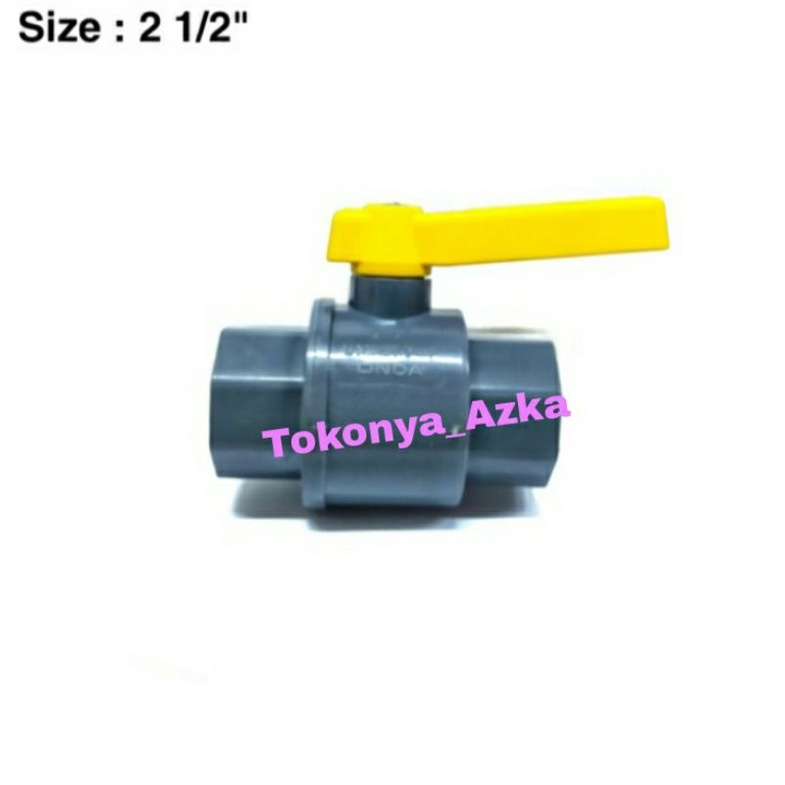 Jual Ball Valve Pvcbv Onda Polos Stop Kran Plastik Pvc Kuning