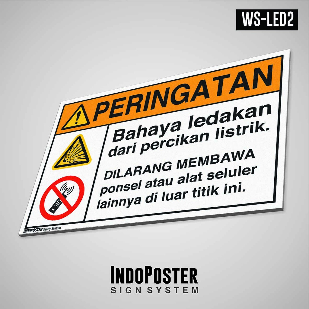 Jual Safety Sign Rambu K3 PVC ANSI Bahaya Ledakan Dilarang Membawa ...