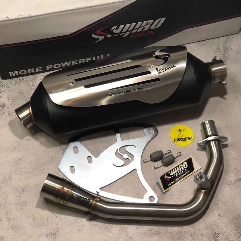 Jual Shijiro standar racing exhaust Silver Special Edition Original ...